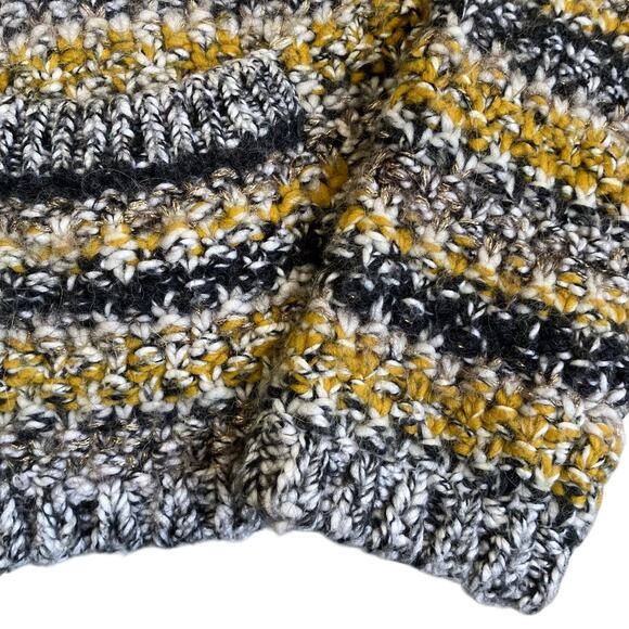 Banana Republic Sz S Chartreuse Tweed Sweater Cardigan Jacket Chunky Knit Glam - Picture 10 of 16